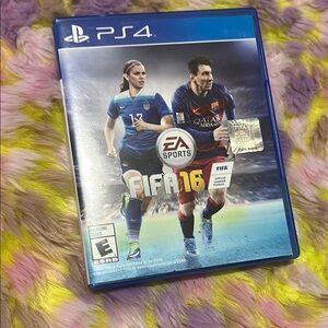 FIFA 16 PS4 Game - Blue Case